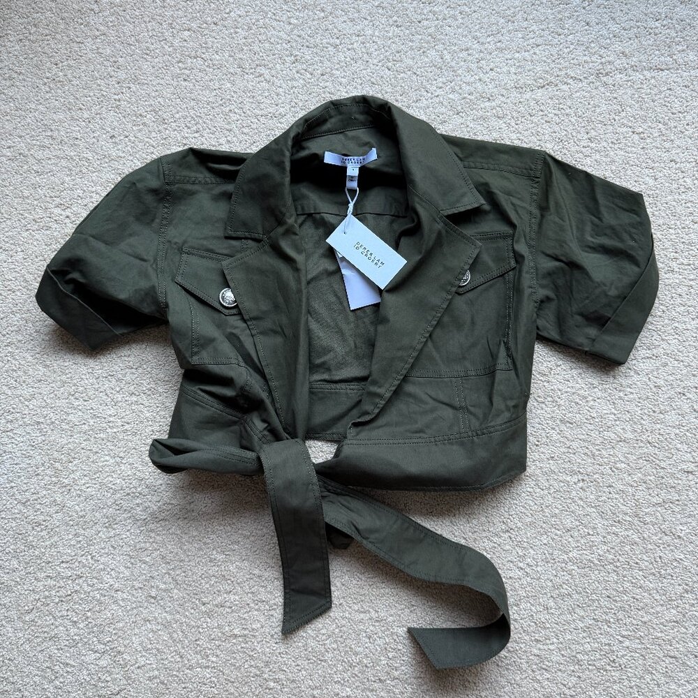 Derek Lam 10 Crosby size 0 women's tie blouse NWT